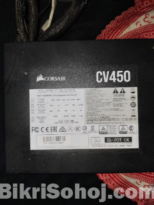 Corsair Cv 450w 80+ Pluse Bronze Certified Non Modular